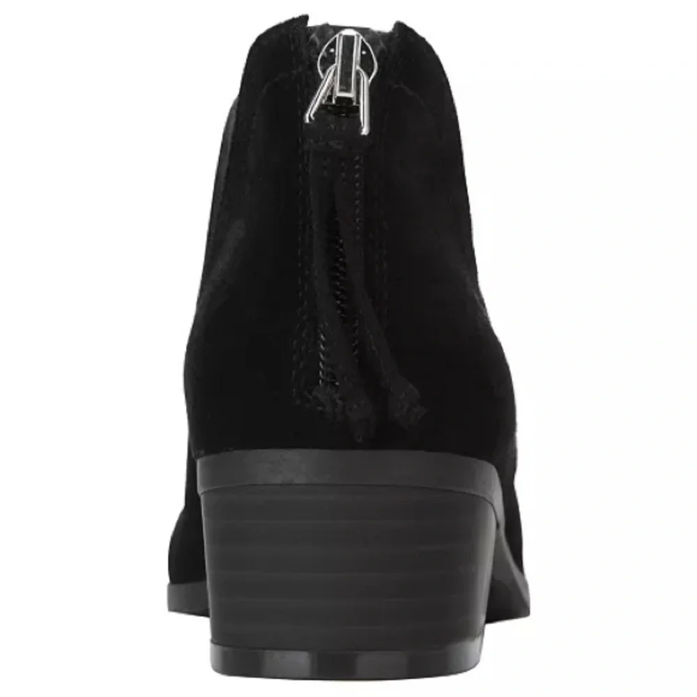 Kenneth Cole Reaction Black Suede Ankle Booties